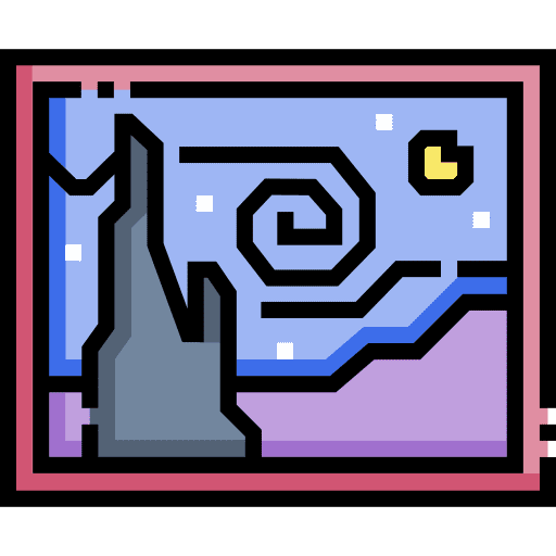 icon of starry night painting
