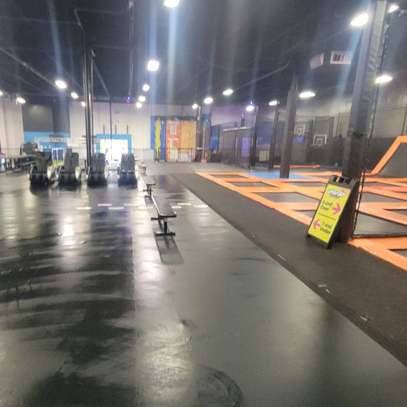Rubber floor cleaning in indoor playground in Dallas TX Rubber floor cleaning in indoor playground in Dallas TX